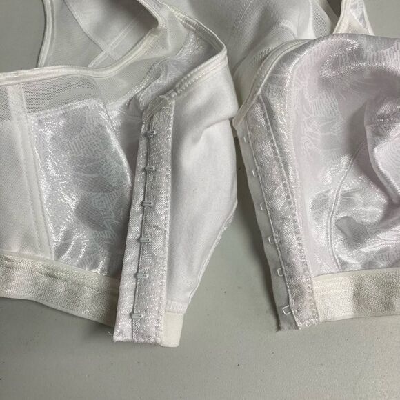 PLAYTEX, 18 Hour White Bra, Sz 36D, No Underwire, Hook & Eye front closure, - Picture 11 of 11